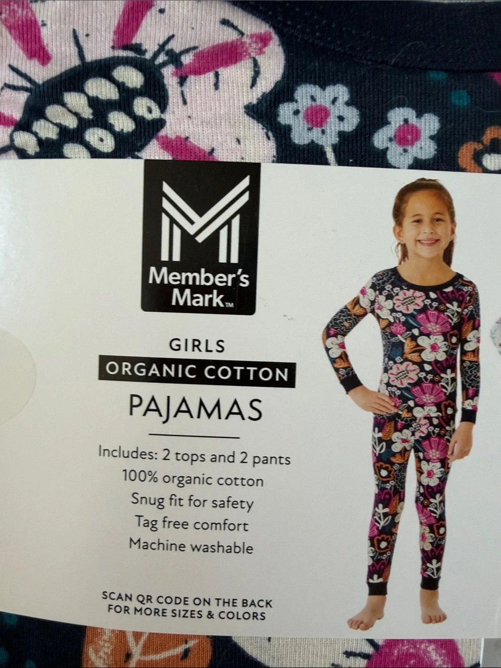 Member’s Mark Girls Organic Cotton Pajamas | Size 5